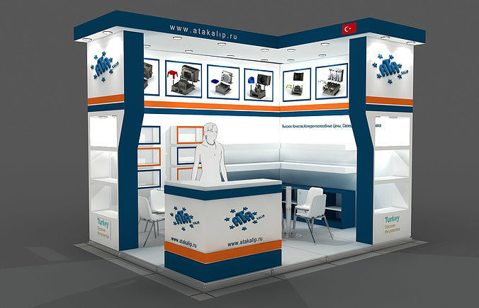 Exhibition Stand - ST0054 3D model