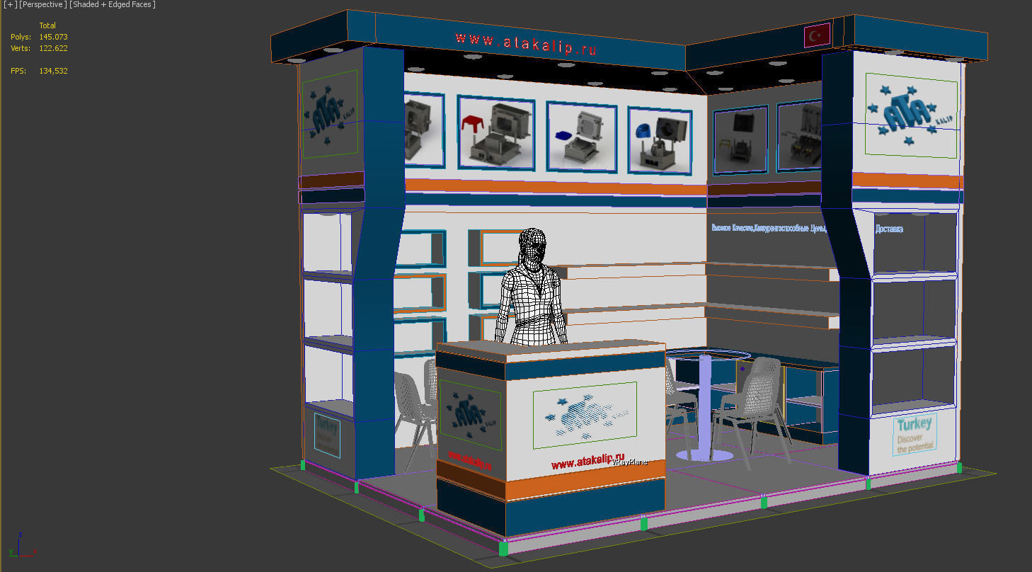 Exhibition Stand - ST0054 3D model_4