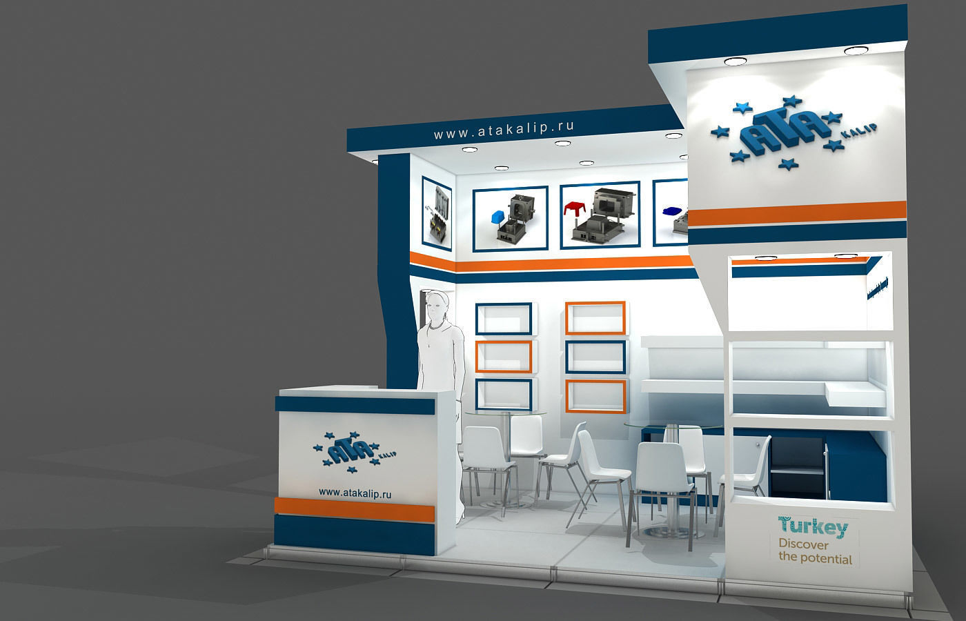 Exhibition Stand - ST0054 3D model_1