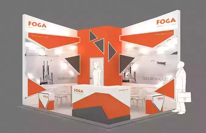 Exhibition Stand - ST0056 3D model