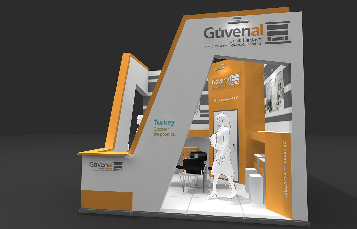 Exhibition Stand - ST0057 3D model_1