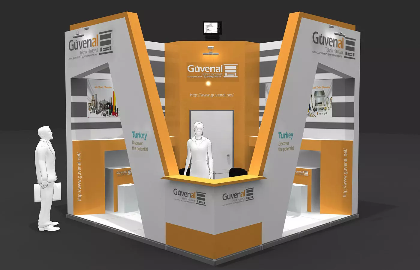 Exhibition Stand - ST0057 3D model_0