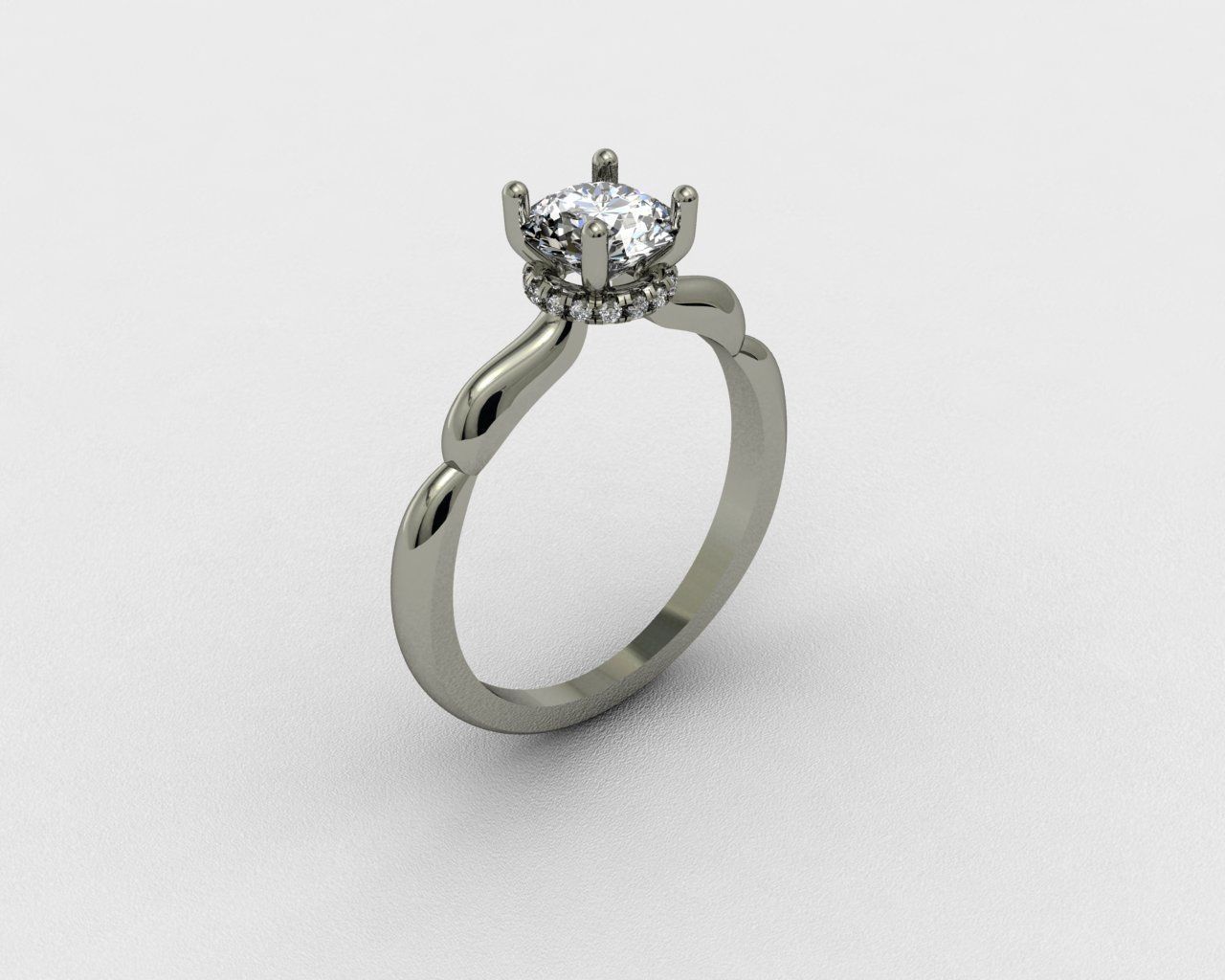  Engagement Ring 3D print model 3D print model_1