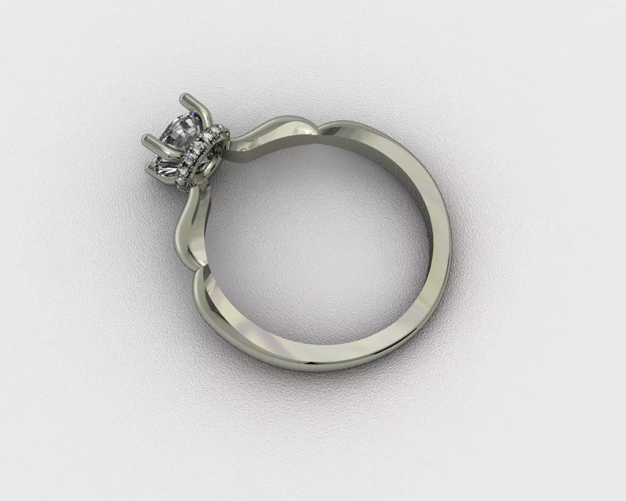  Engagement Ring 3D print model 3D print model_0