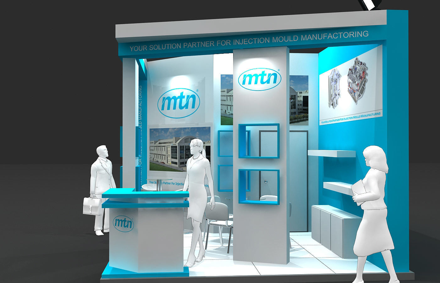 Exhibition Stand - ST0059 3D model_1