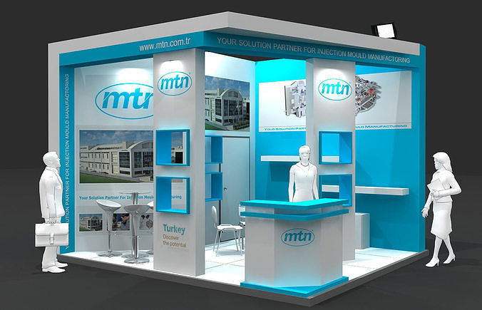 Exhibition Stand - ST0059 3D model