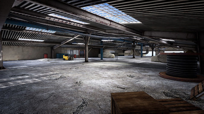 Garage 04 Low-poly 3D model