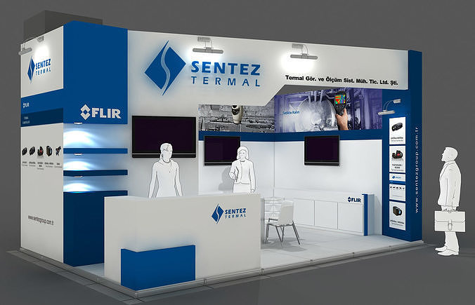 Exhibition Stand - ST0060 3D model