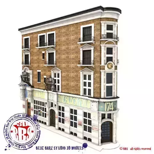 English Pub 3D model