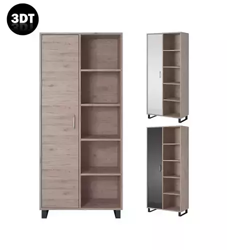 Shelf Wood Low-poly 3D model