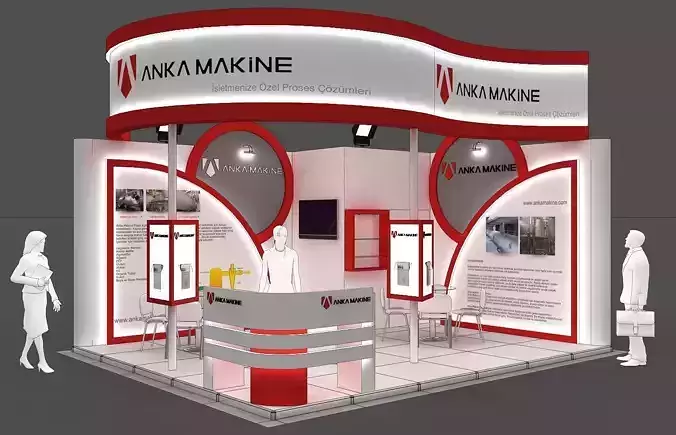 Exhibition Stand - ST0063 3D model