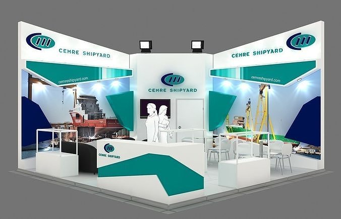 Exhibition Stand - ST0065 3D model