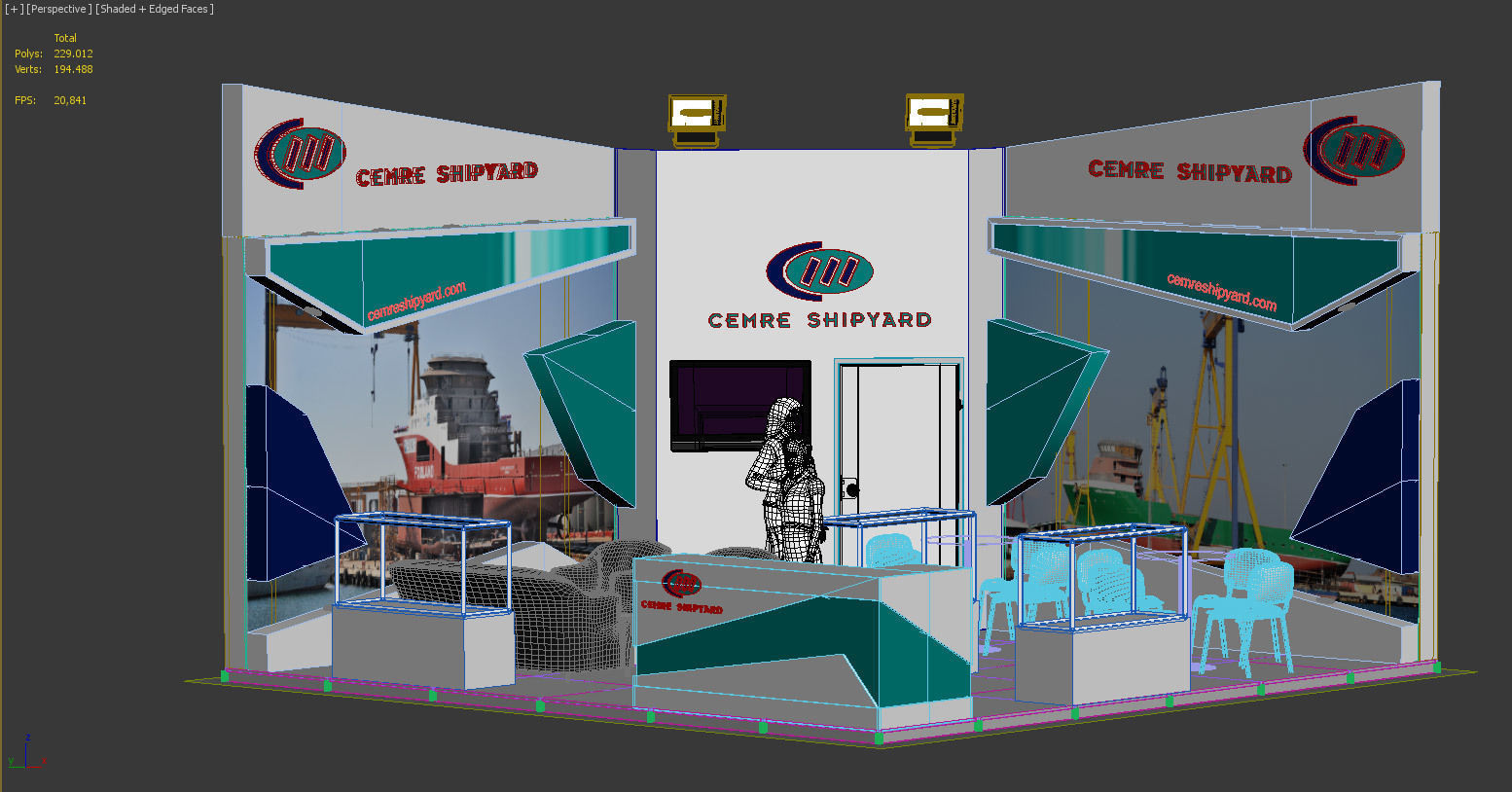 Exhibition Stand - ST0065 3D model_5