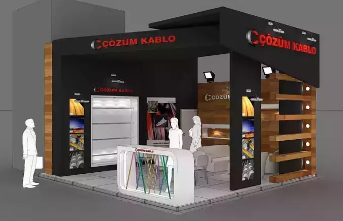 Exhibition Stand - ST0066 3D model