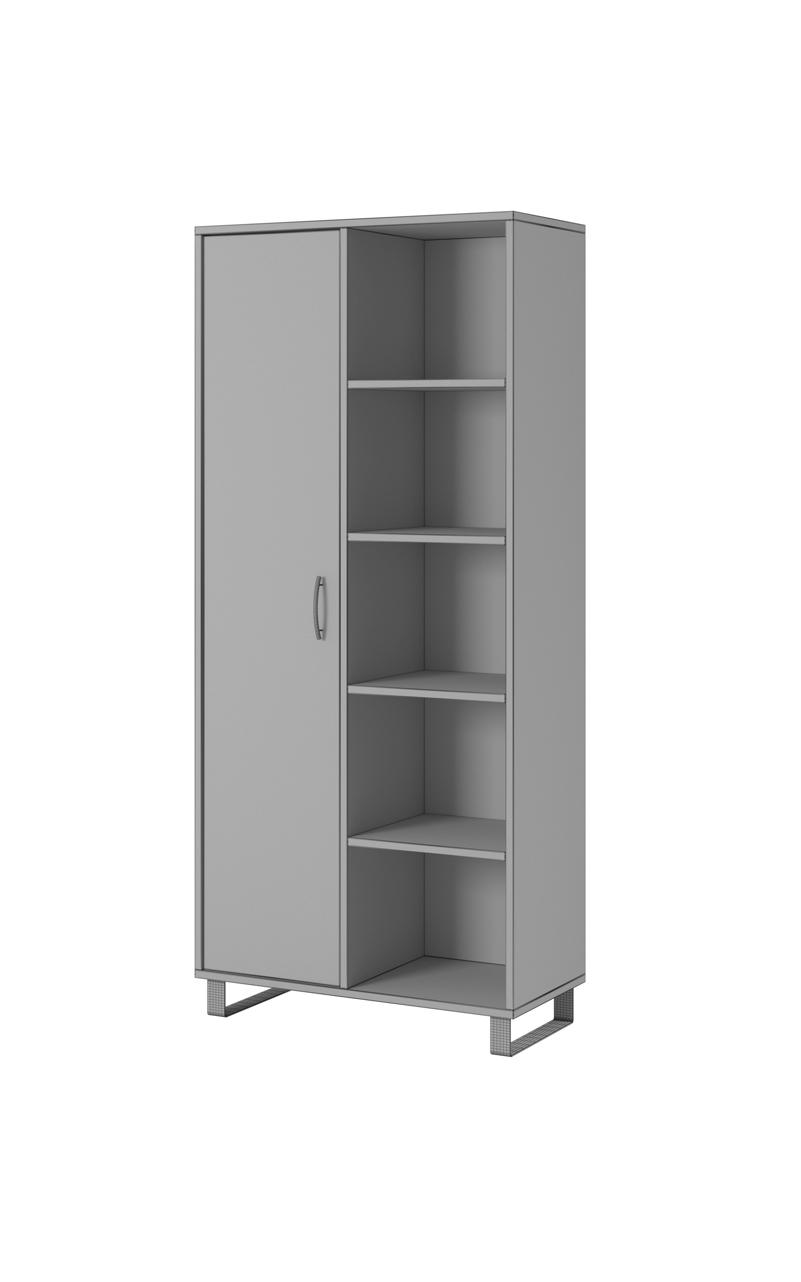 TV Cabinet  Commode Shelf Wood 3D Model Collection _37