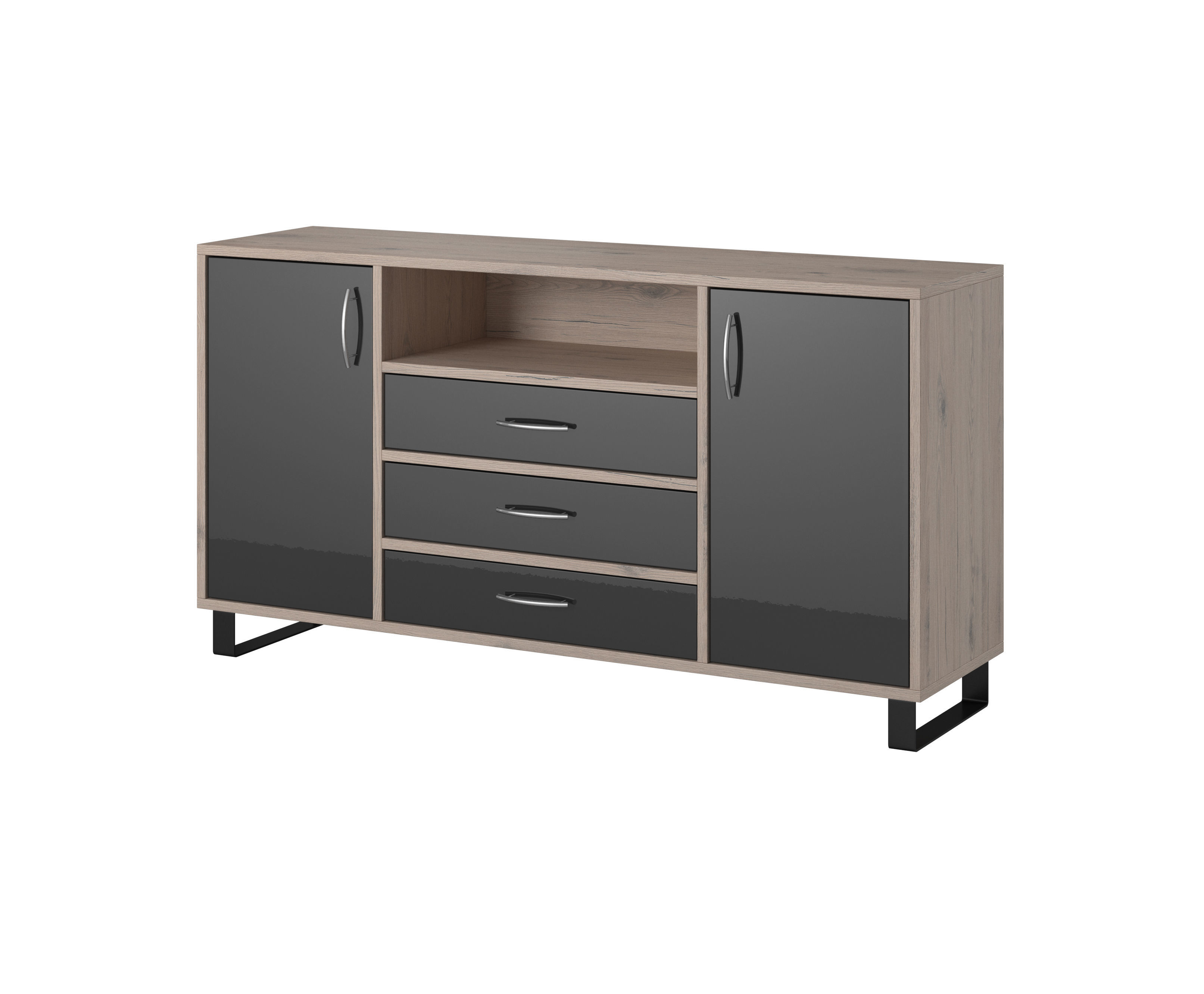 TV Cabinet  Commode Shelf Wood 3D Model Collection _6