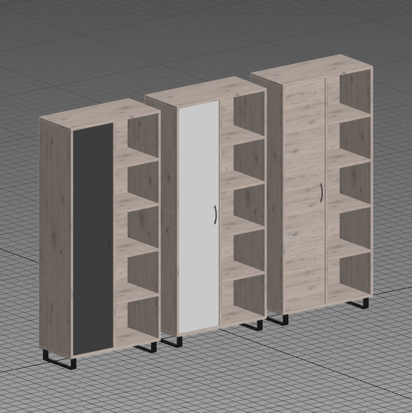 TV Cabinet  Commode Shelf Wood 3D Model Collection _34