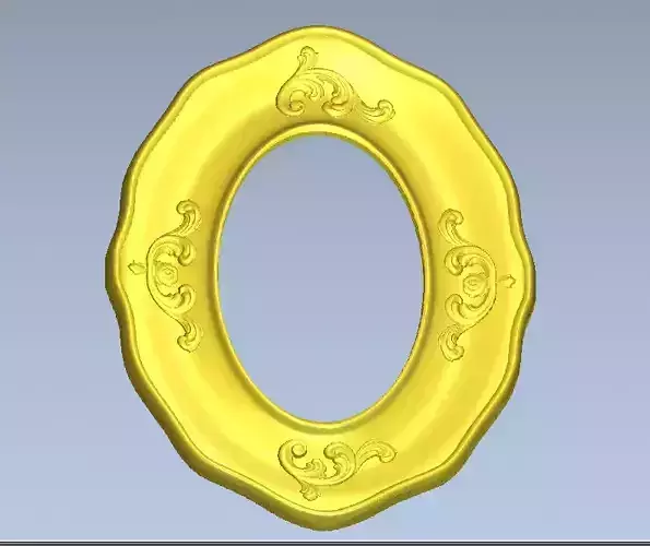 Oval frame 3D print model