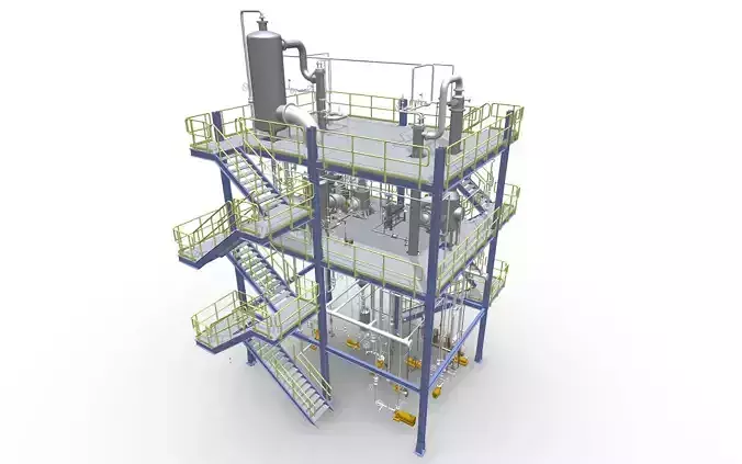 Process Plant UAE - Assembly 3D print model