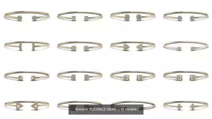 Brecelet FLEXIBLE HEAD  3D Model Collection