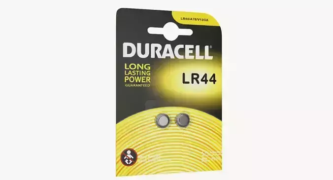 LR44 Duracell Batteries Package