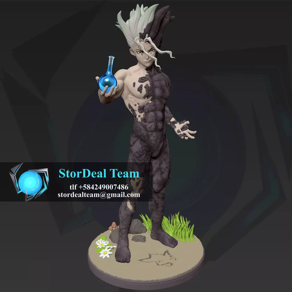 Senku - Dr Stone - STL 3D print model_0