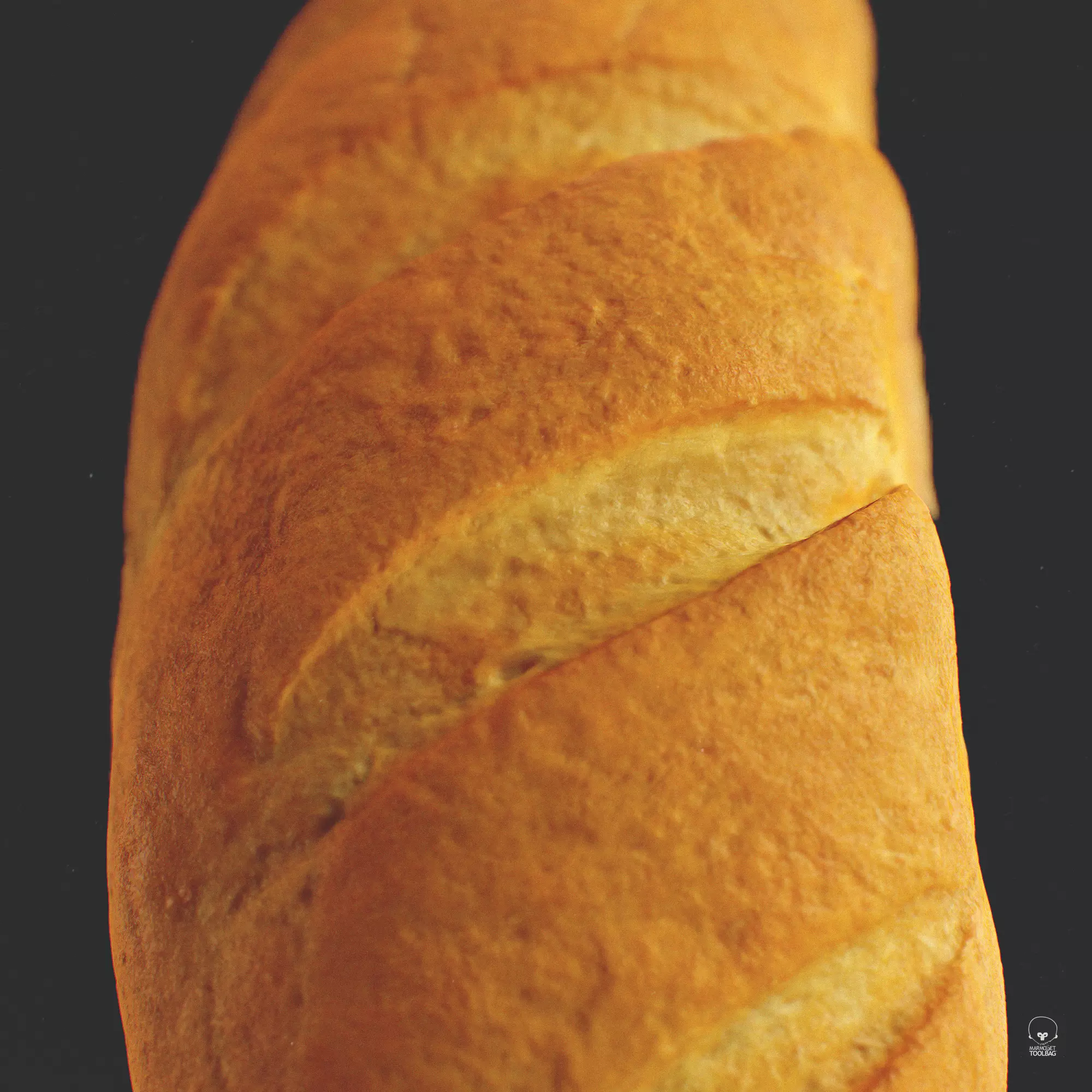 Baton based on scan Low-poly 3D model_0