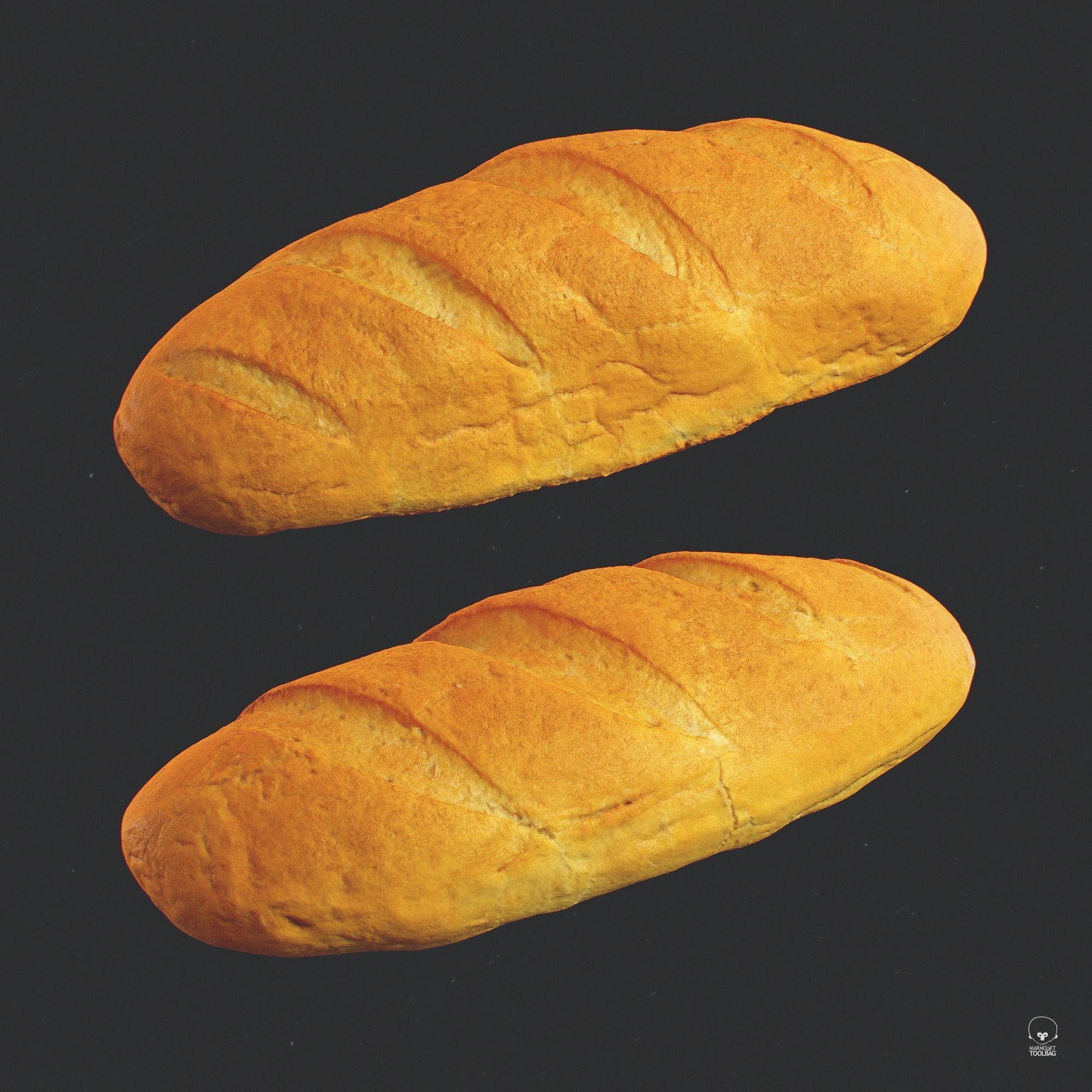 Baton based on scan Low-poly 3D model_2