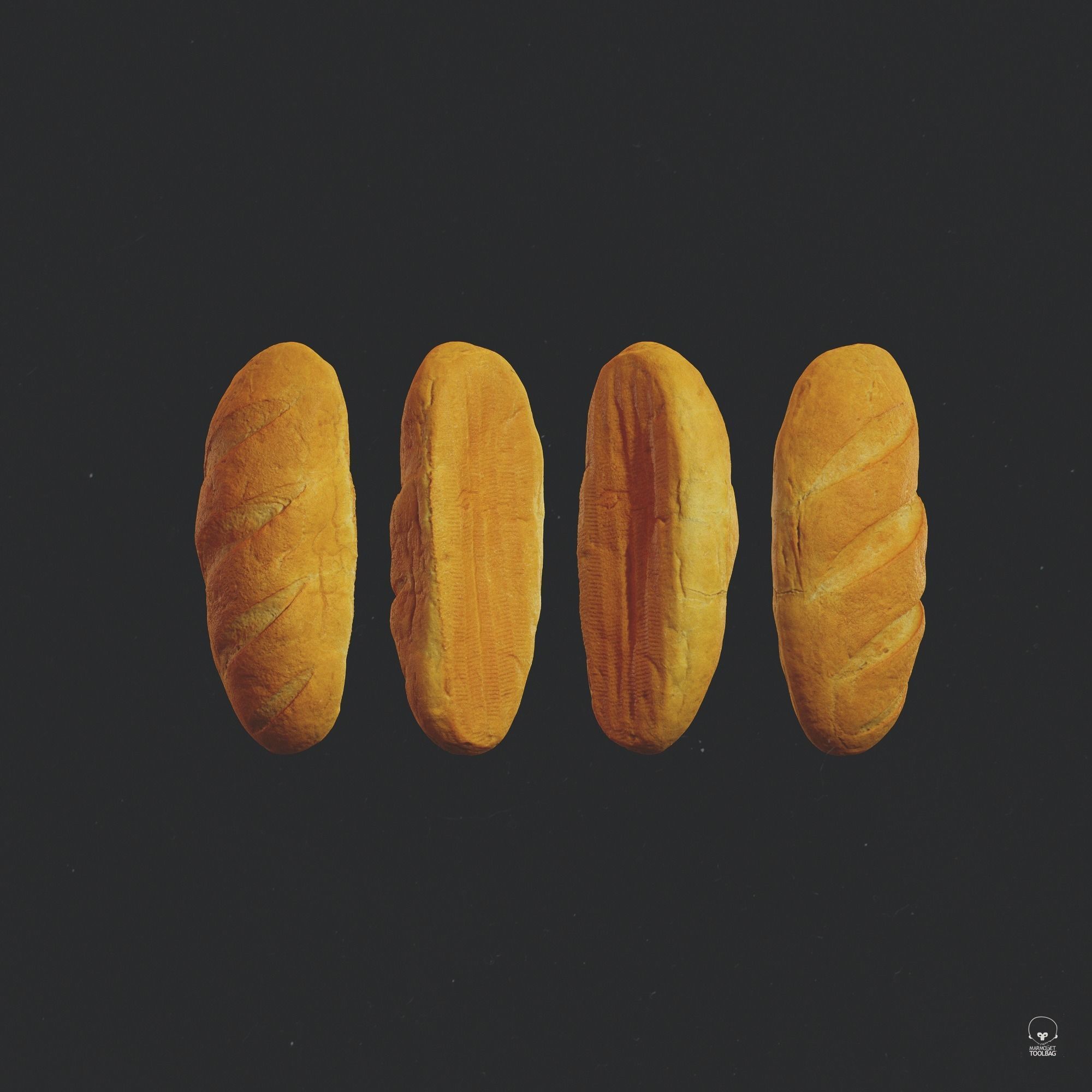 Baton based on scan Low-poly 3D model_4