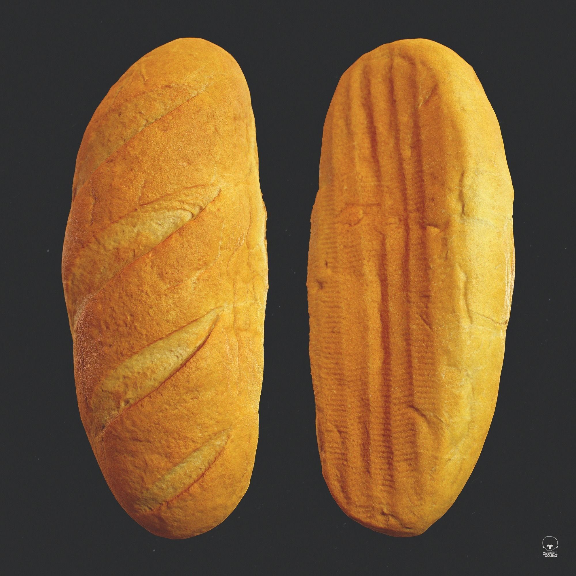 Baton based on scan Low-poly 3D model_1