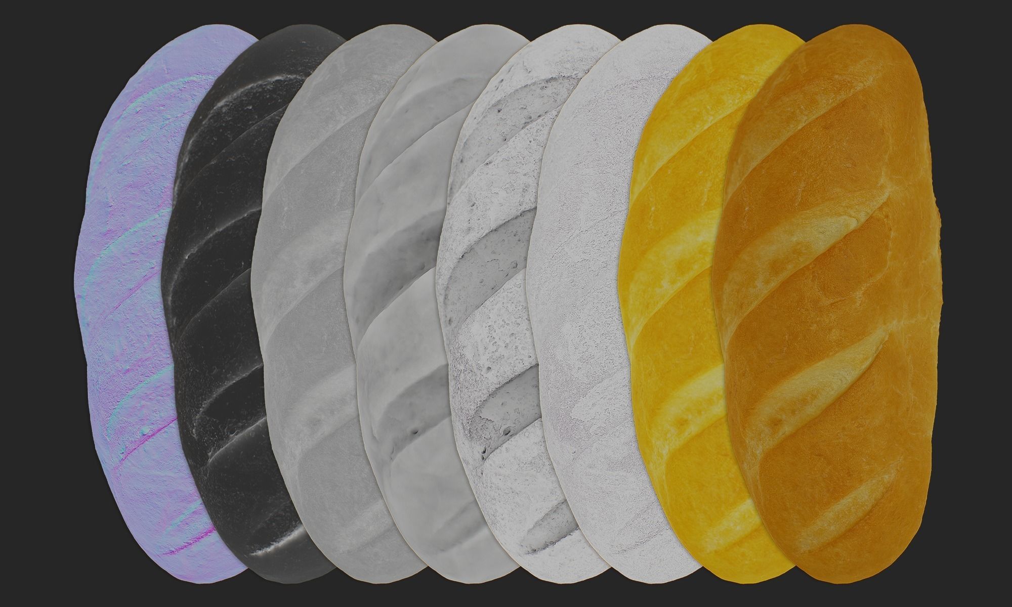 Baton based on scan Low-poly 3D model_6