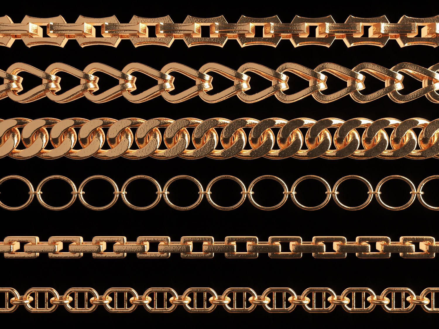 30 IMM CHAIN CURVE BRUSH 3D model_8