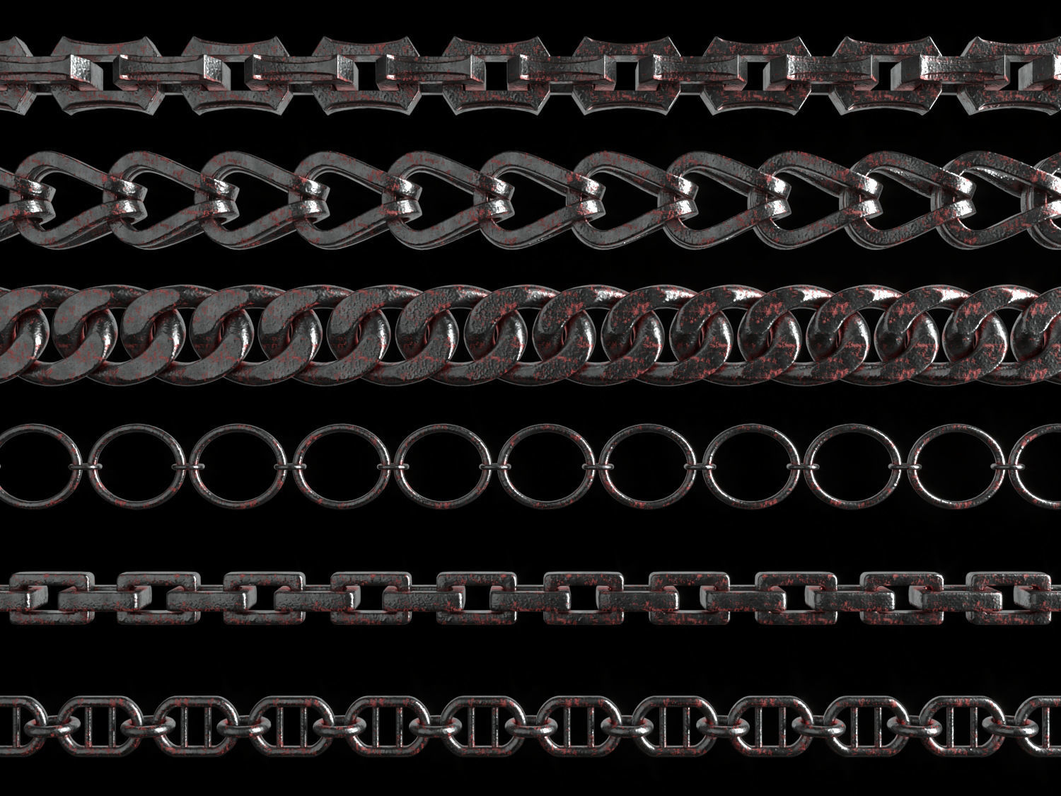 30 IMM CHAIN CURVE BRUSH 3D model_9