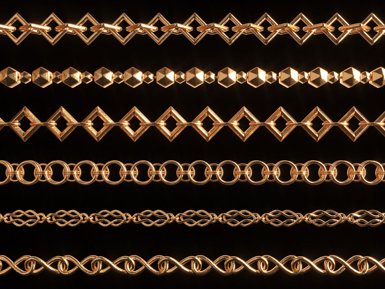 30 IMM CHAIN CURVE BRUSH 3D model_2