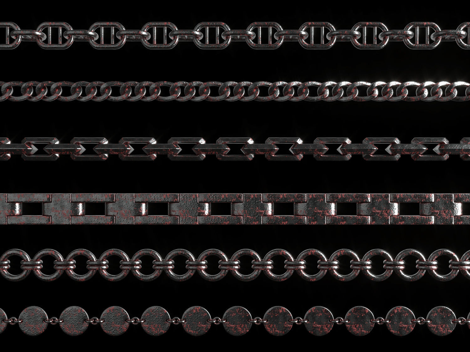 30 IMM CHAIN CURVE BRUSH 3D model_7