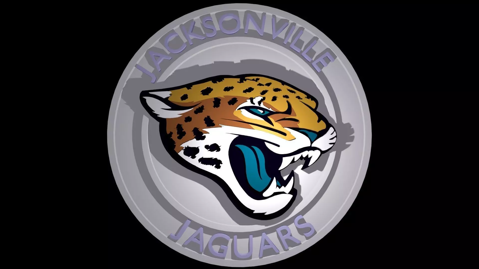 Jaguars NFL logo 3D model