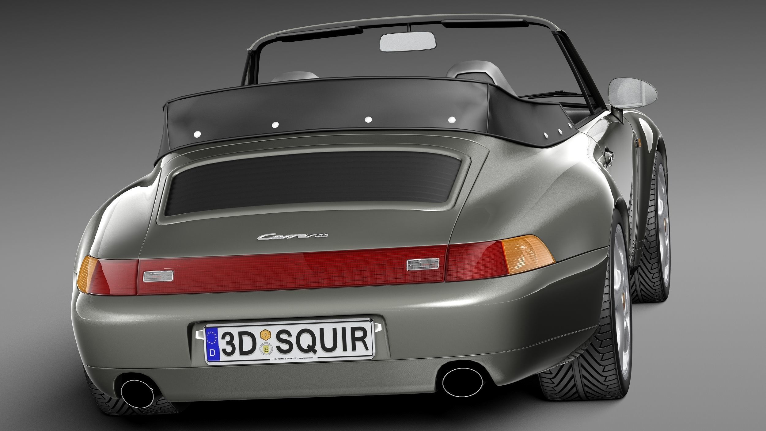 Porsche 911 993 Carrera Cabrio 1994-1997 3D model_5