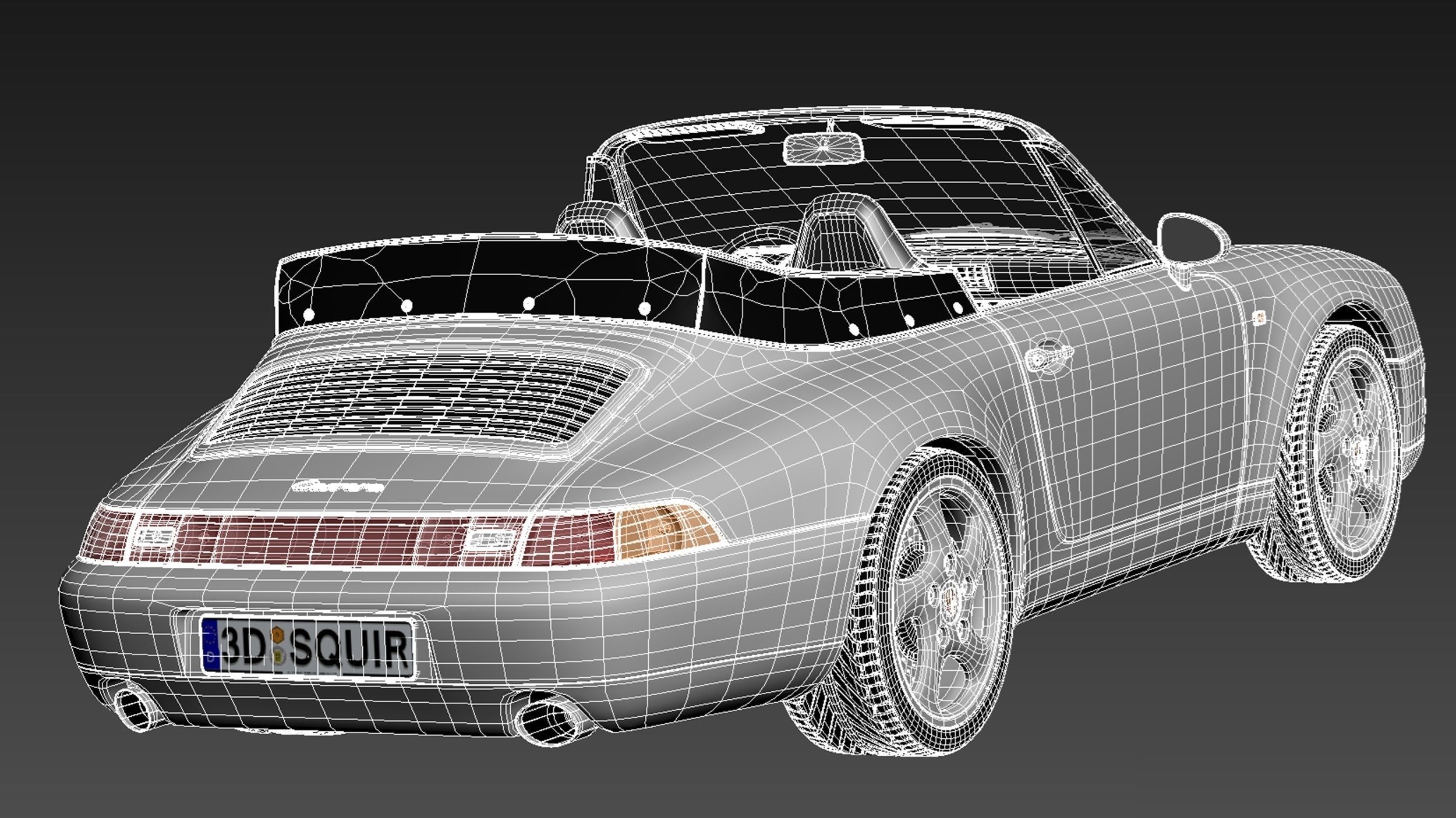 Porsche 911 993 Carrera Cabrio 1994-1997 3D model_18