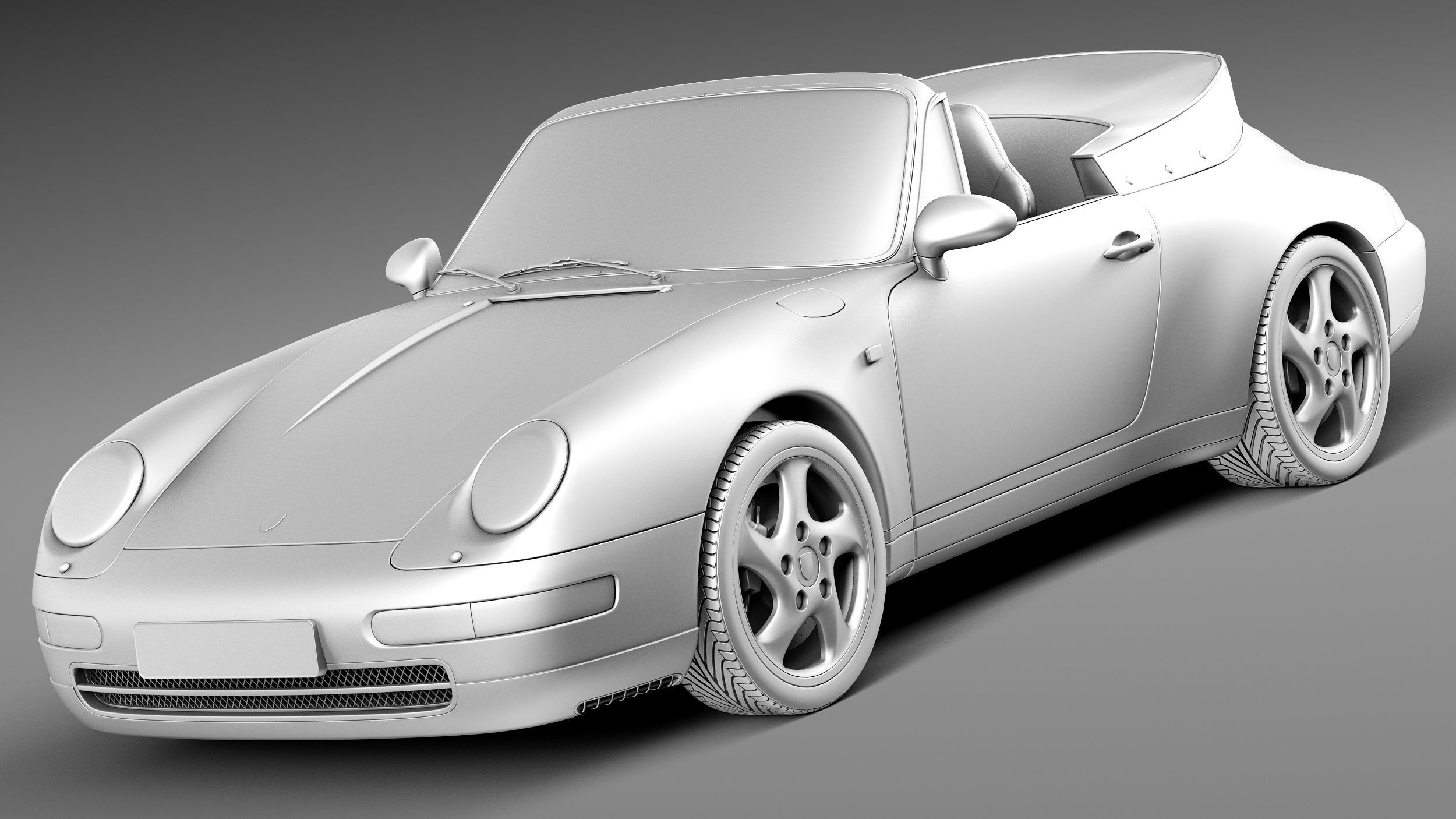 Porsche 911 993 Carrera Cabrio 1994-1997 3D model_8