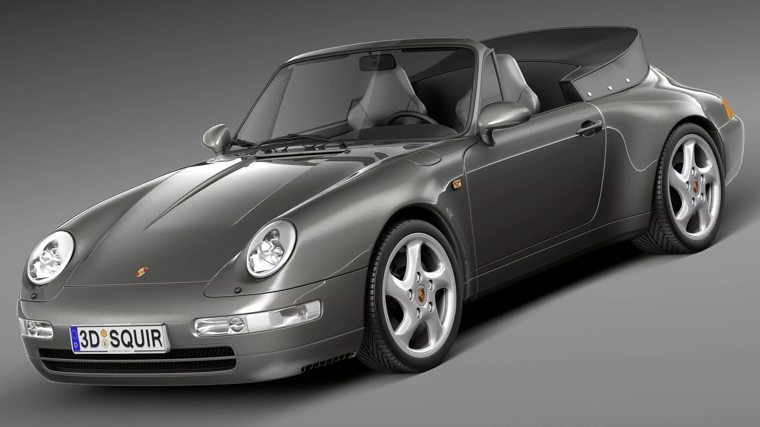 Porsche 911 993 Carrera Cabrio 1994-1997 3D model_0
