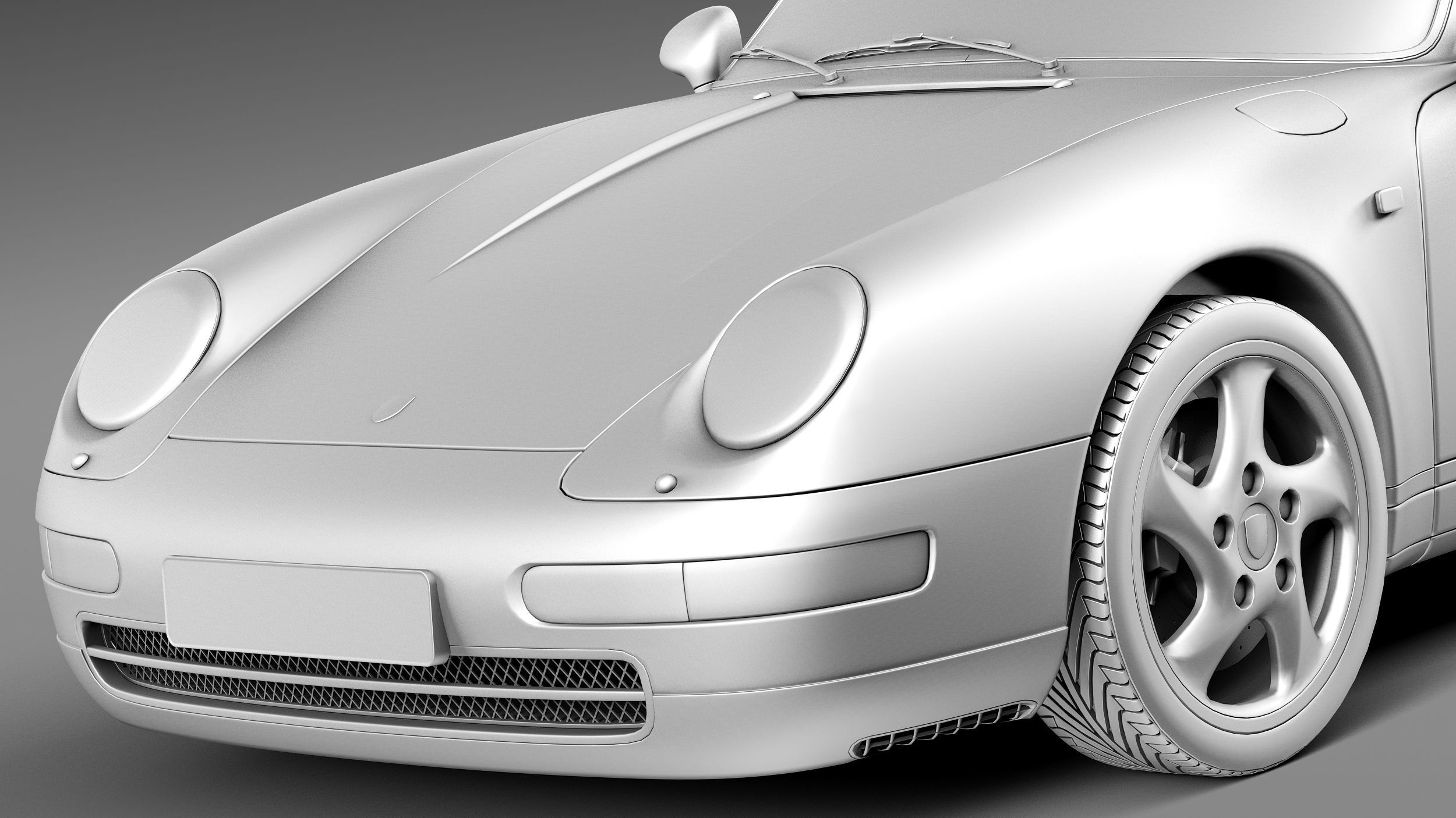 Porsche 911 993 Carrera Cabrio 1994-1997 3D model_10