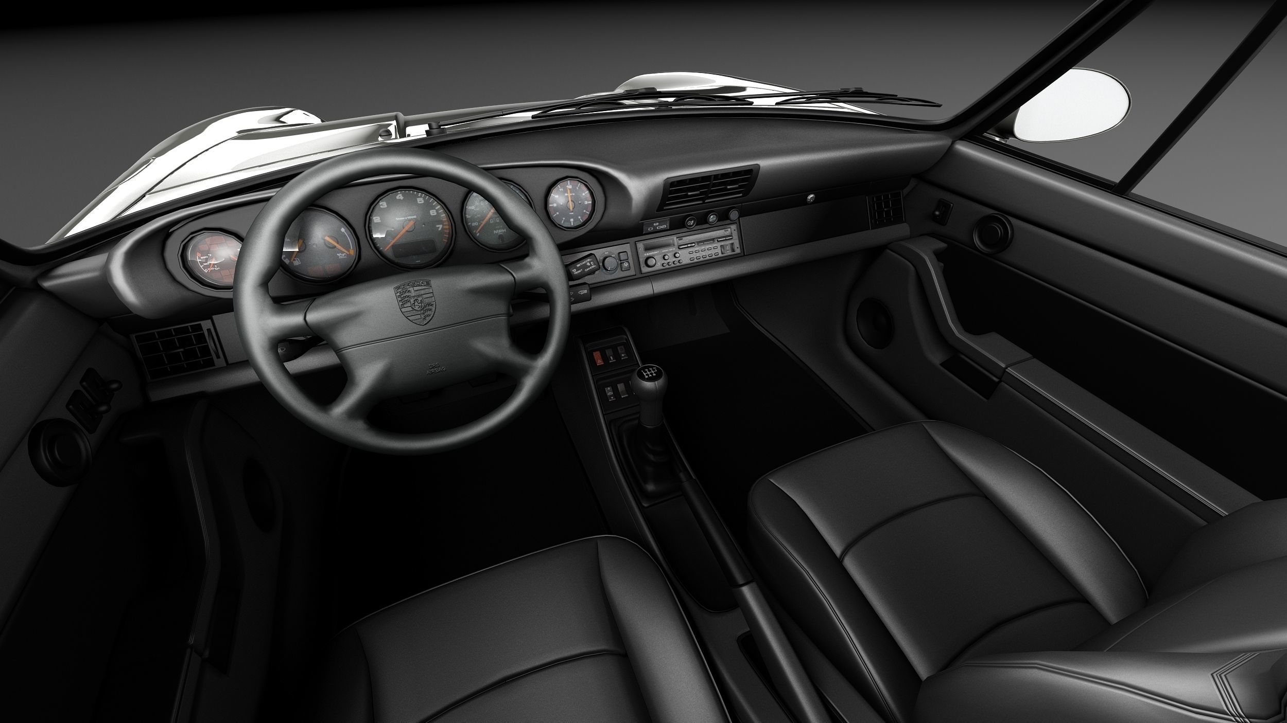 Porsche 911 993 Carrera Cabrio 1994-1997 3D model_16