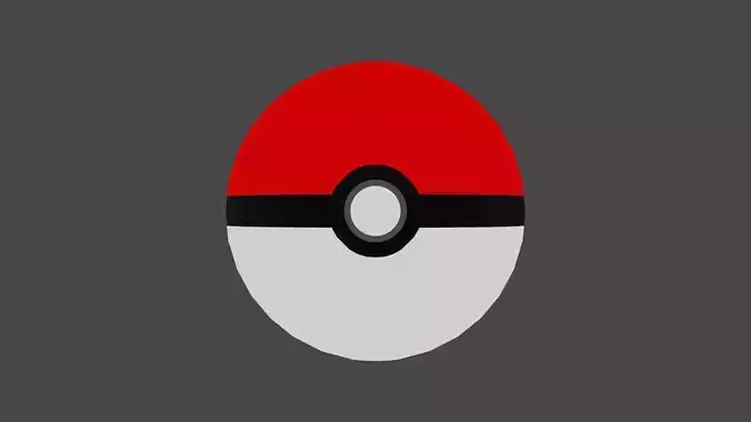 Pokemon Ball 3d Model Free Download Free low-poly 3D model