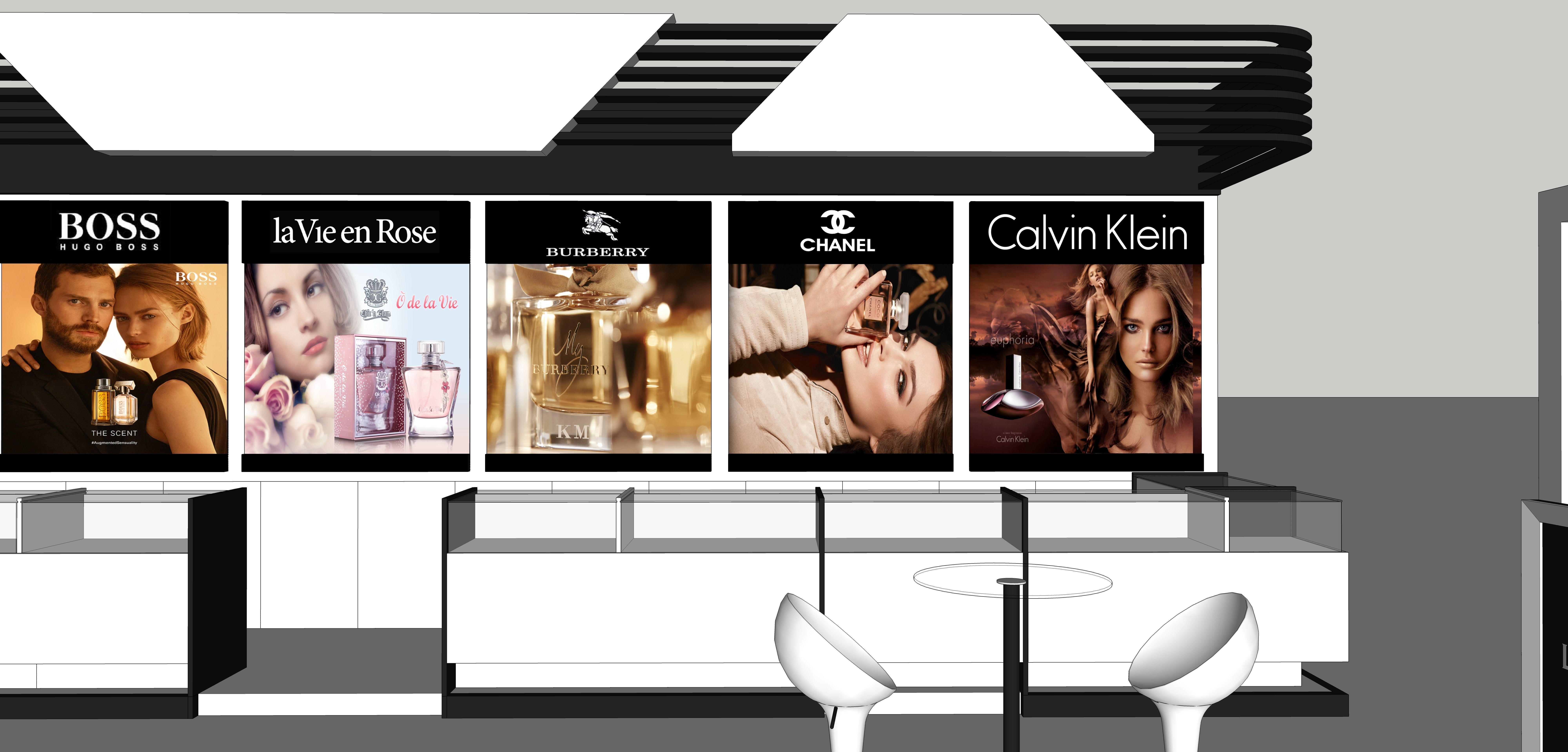 Booth design For Perfume 3D model_2