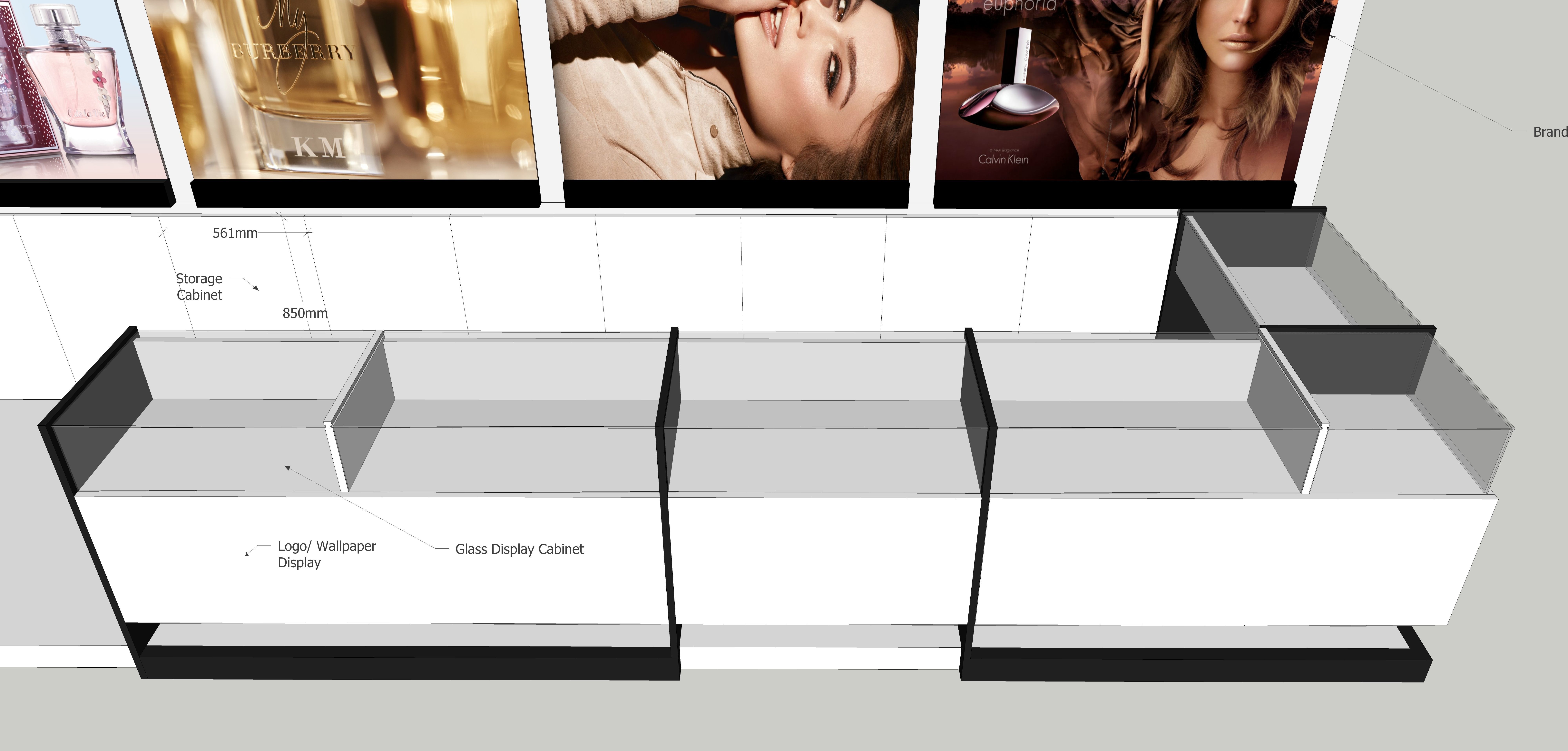 Booth design For Perfume 3D model_5