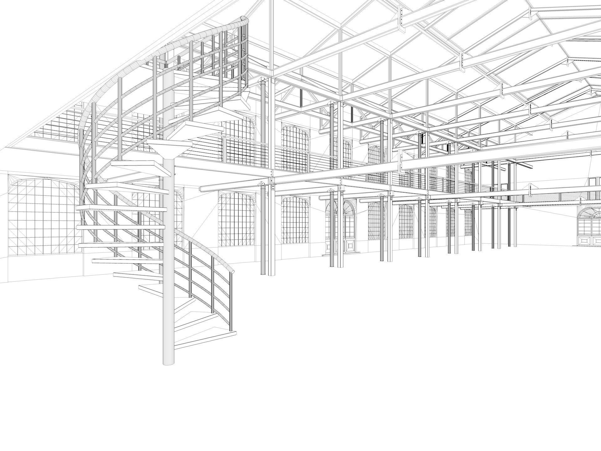 Loft Hall  3D model_18