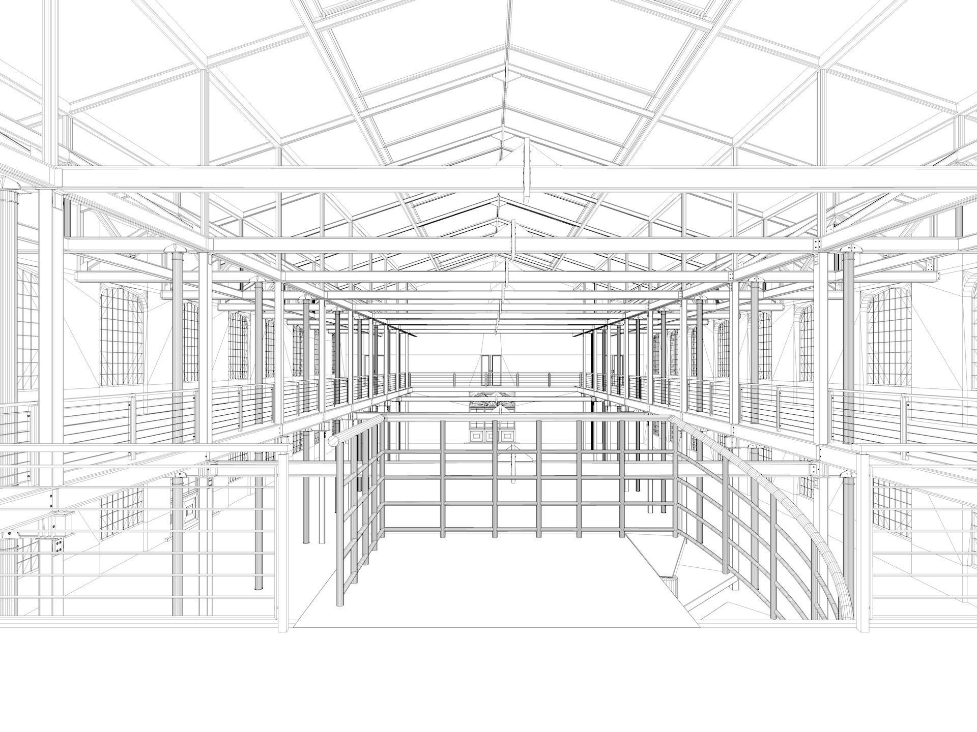 Loft Hall  3D model_21