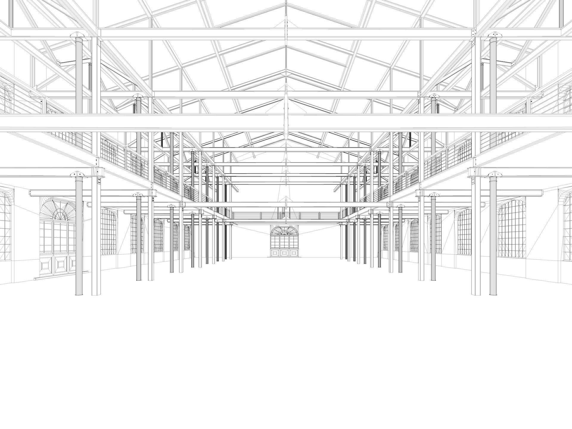 Loft Hall  3D model_23