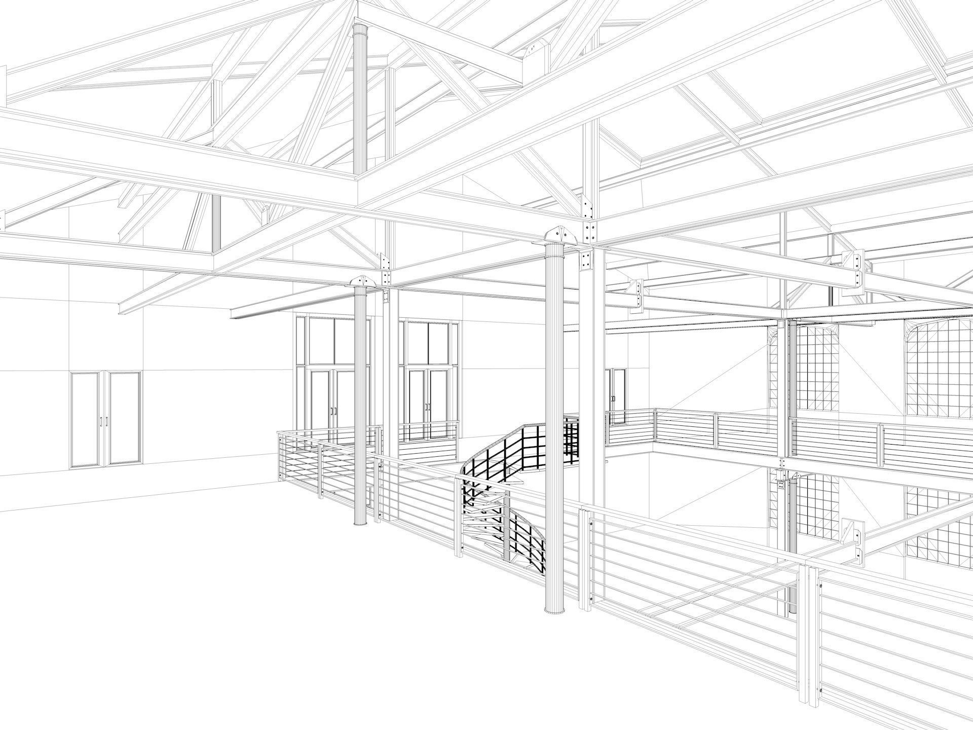 Loft Hall  3D model_20