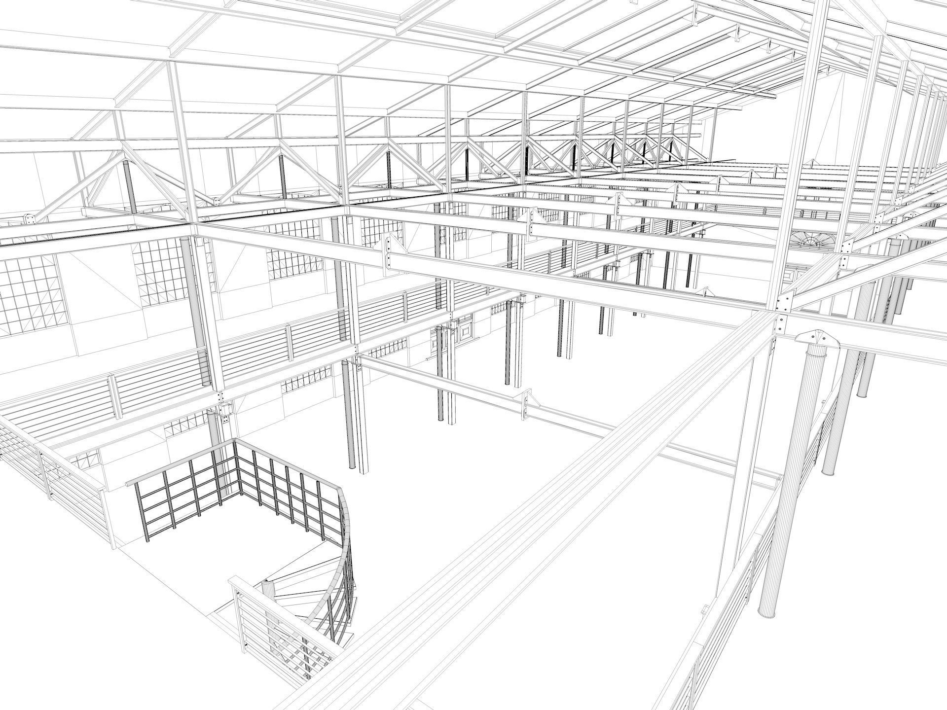 Loft Hall  3D model_22